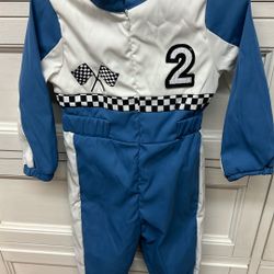 Baby Girl Or Boy  Race Car Driver Costume.