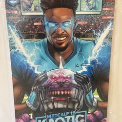 Dekaylin“DK” Metcalf Autograph Defiant Press Promotional Color Print