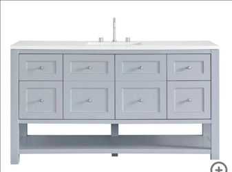 James Martin 60" vanity with Quartz top