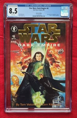 Dark Horse Comics Star Wars Dark Empire 6 CGC 8.5 White Pages Gold Edition