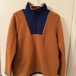 St johns bay- Medium roasted pecan sherpa pullover sweater