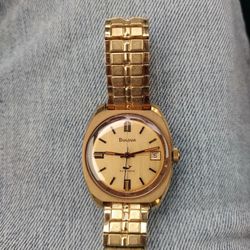 Bulova vintage 1970s Gold Plated Watch