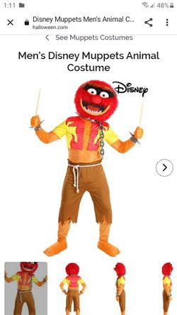 Muppets Animal Costume (Adult Size-Halloween)