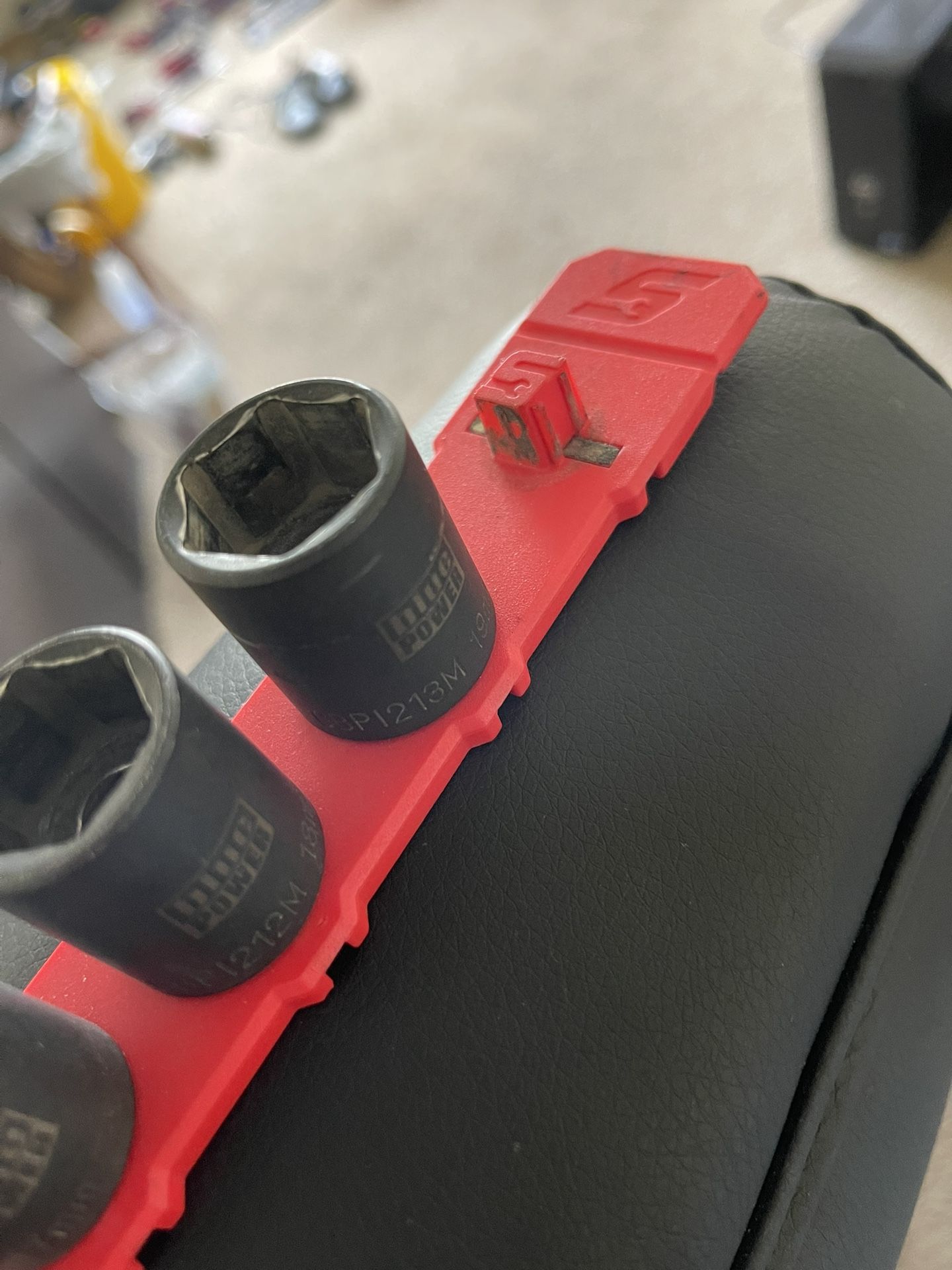 13 Pieces, BluePower, 3/8 Metric Power Socket Set, 6 Point.