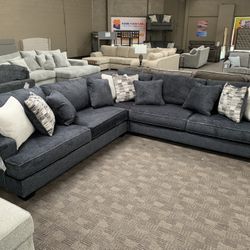 Big Comfy Black Sectional 
