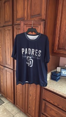 Two XL San Diego Padres, short sleeve shirt, blue
