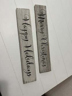 Holiday Christmas Wood Signs