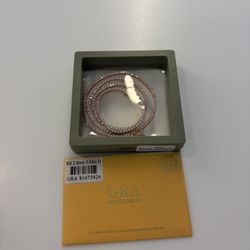 Diamond Rose Gold Tennis Chain 
