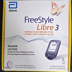New FreeStyle Libre 3 Reader/Glucose Monitor 