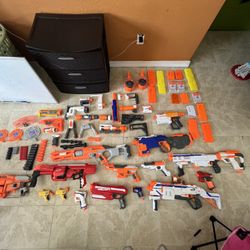 Huge Nerf Gun Lot – Regulator, Hyperfire, MEGA, Magazines, Attachments, Ammo, Ect. NEED GONE QUICK 125 OBO