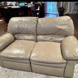 Leather Loveseat And Rocker Recliner