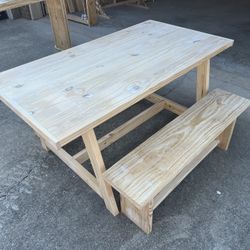 Unfinished Dining Room Table Set 