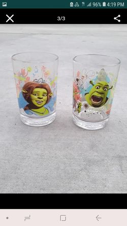 Shrek collectots glasses from Mcdonalds