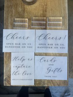 Acrylic Wedding Signage