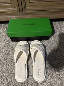 Kate Spade faux leather Sandals size 10