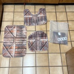 4 Piece Rustic Shower Curtain Set 