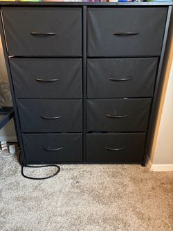 Black 8Drawer Dresser