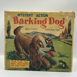 Rare 1950s Vintage A. Kraemer Toy Japan Mystery Action Barking Dog Battery Operated 