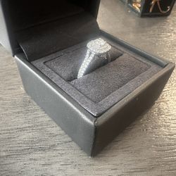 1.5 Carat Diamond 14K White Gold Engagement Ring Sz8