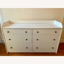 white 6 drawer dresser