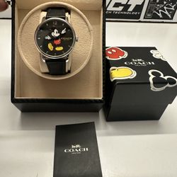 Coach Mickey Mouse Watch