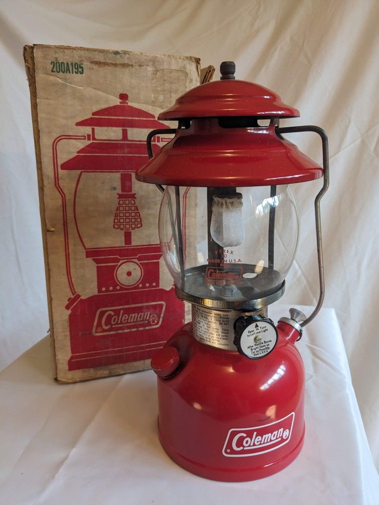 Vintage red Coleman lantern