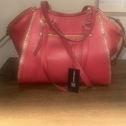 INC- Crimson Red Satchel Bag/Purse-Brand New