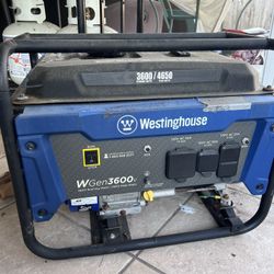 Westinghouse WGen3600v Generator – $220 (Quick Sale) + Heavy Duty Extension Cord – $20