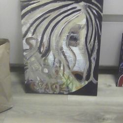 Big Horse Painting Artist Suzanne Verhaag 