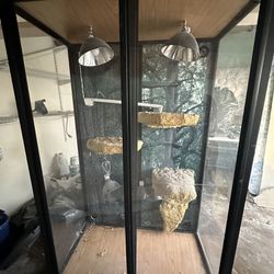 Reptile/Bird Cage Plexiglass Enclosure 