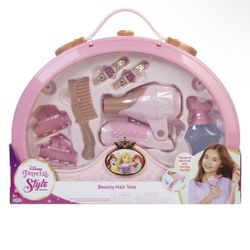 Disney Princess Style Collection Beauty Hair Tote with foldable Hair Dryer NEW! 
