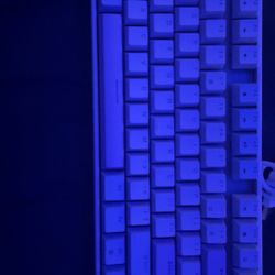 MAGEGEE Mechanical Keyboard Blue Purple And White 