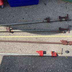 (4) Vintage Used Pipe-Clamps, $25 Cash For All