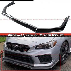 15-21 Subaru WRX Front Bumper Lip Gloss Black