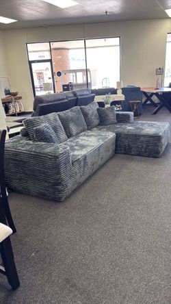 Boneless corduroy sofa