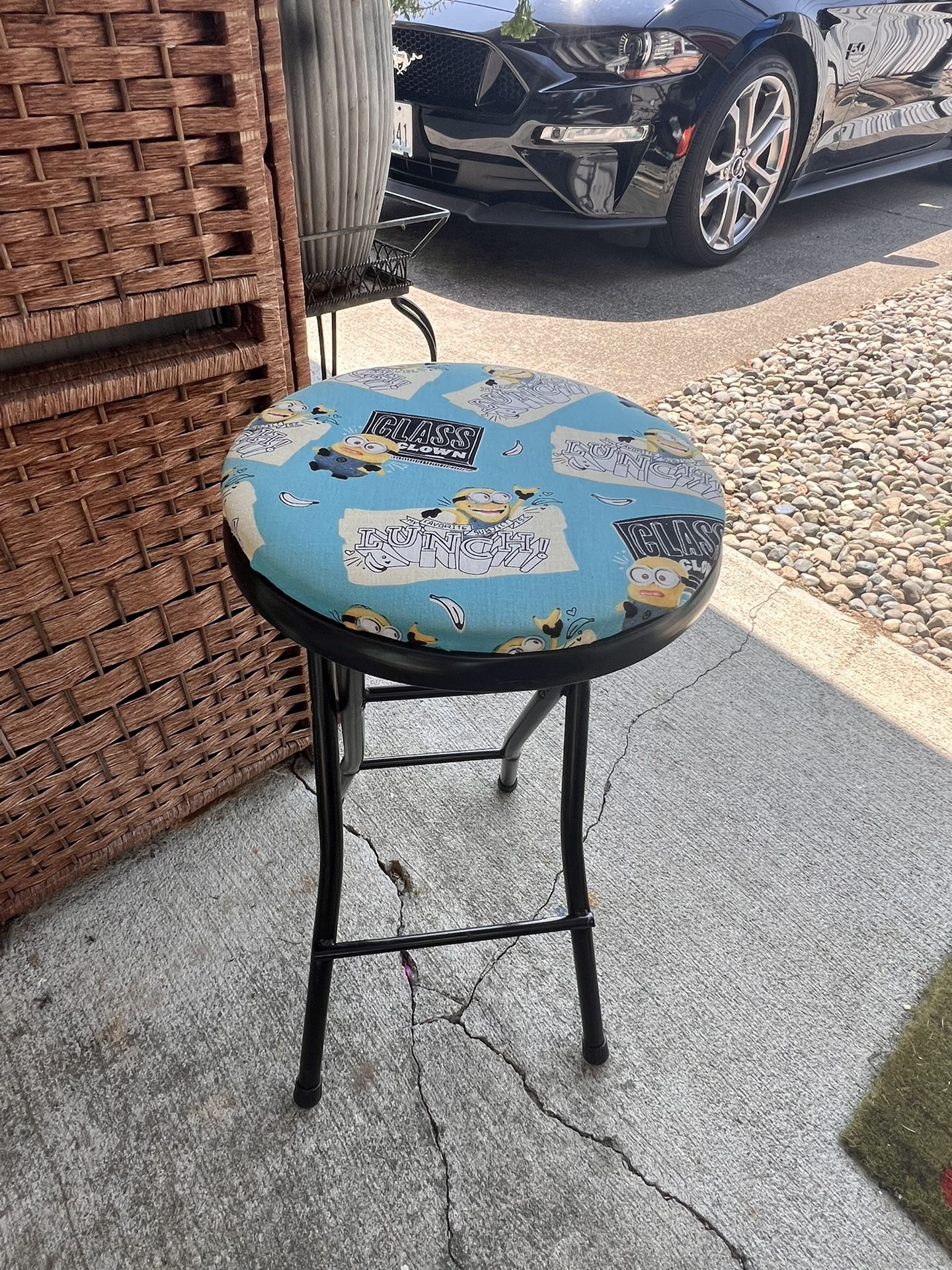 Little Minions 24" Vinyl/Upholstery Padded Stool -kids or adults-