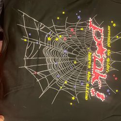 Pink and black spider hoodie