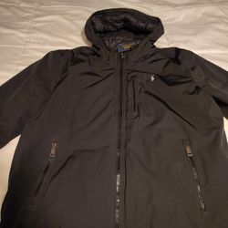 Men's Black Polo Jacket 