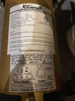 In Ground Pool Pump 1.5HP