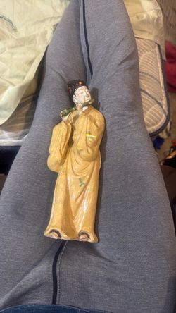 Chinese Ceramic Scholar Figurine