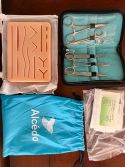 Practice Suture Kit with Tools and Pad