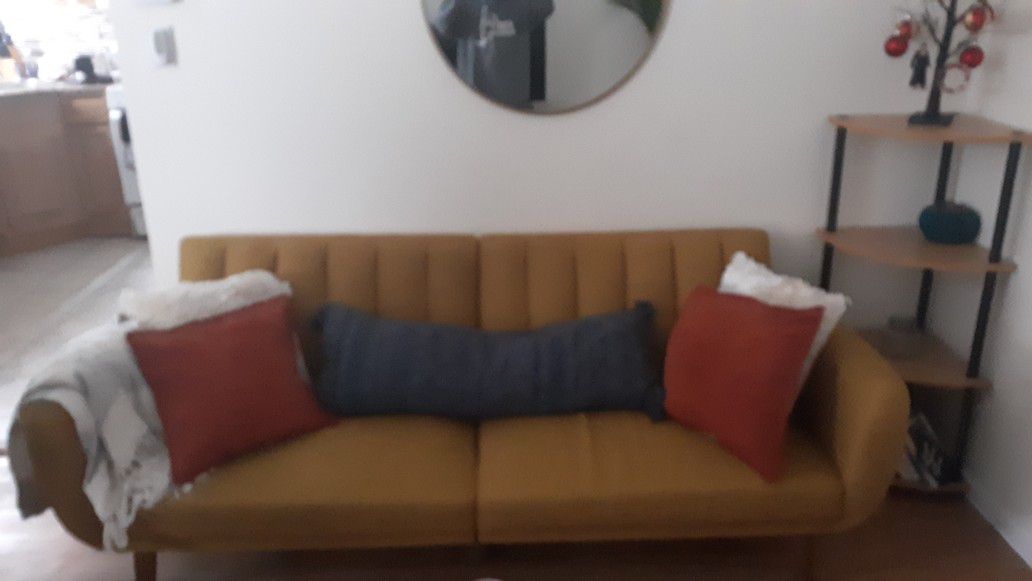 Mustard couch