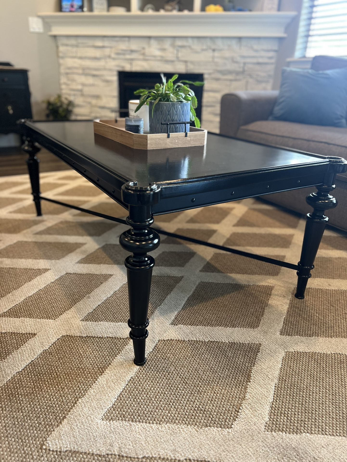 Black Painted Coffee Table