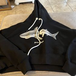 PALM Angels Shark CROPPED SWEATSHIRT
