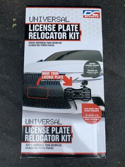 DC Sport Universal License Plate Relocator Kit New