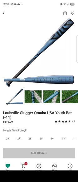 Louisville Slugger Omaha Bat 28/17oz