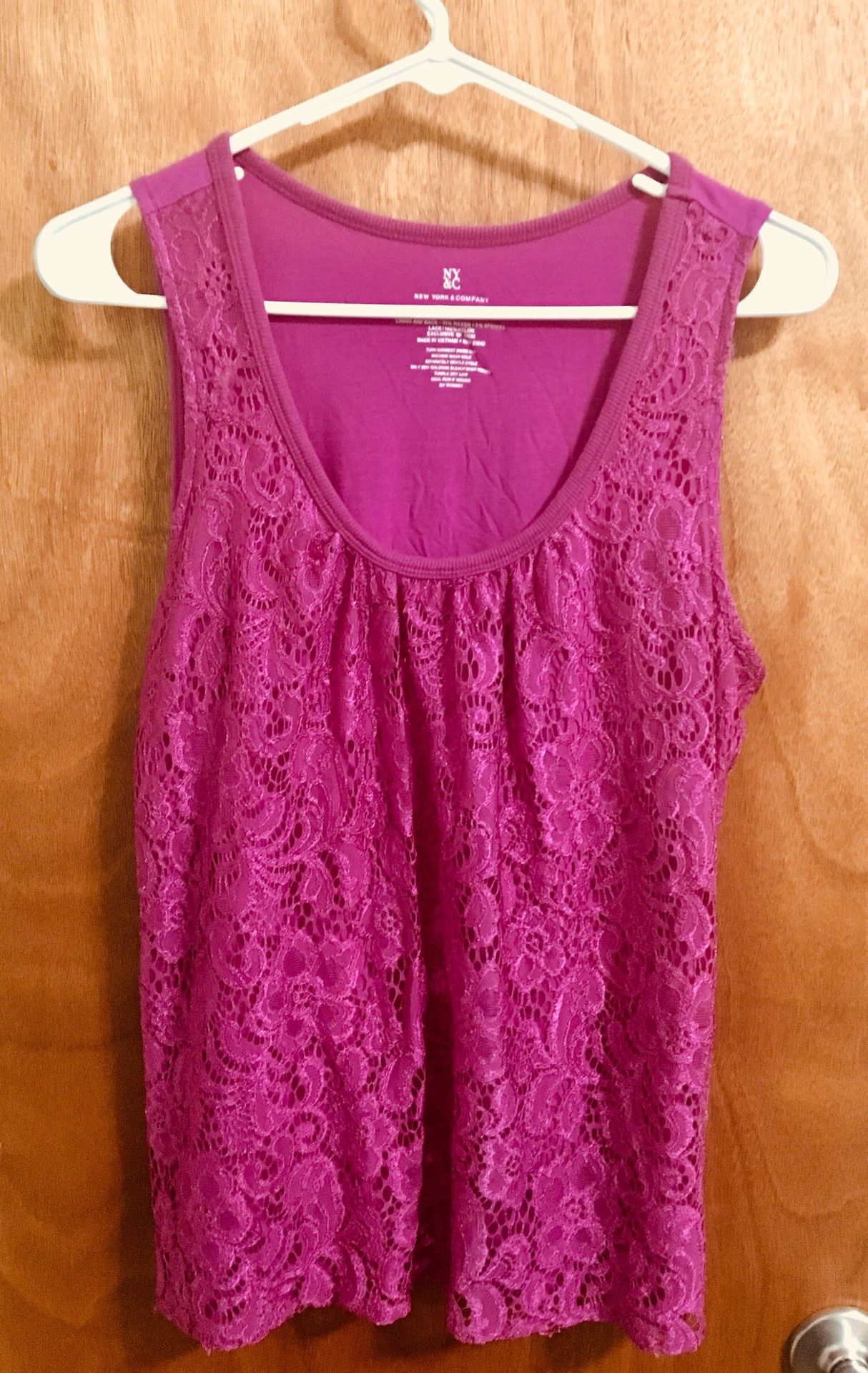 Magenta sleeveless top
