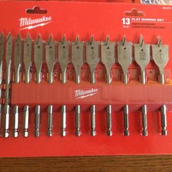 Milwaukee 13PC Spade Bit Set. Brand NEW.