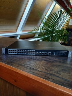 Amcrest Gigabit 26-Port PoE+ Ethernet Switch (AGPS26E24P-AT-240M)