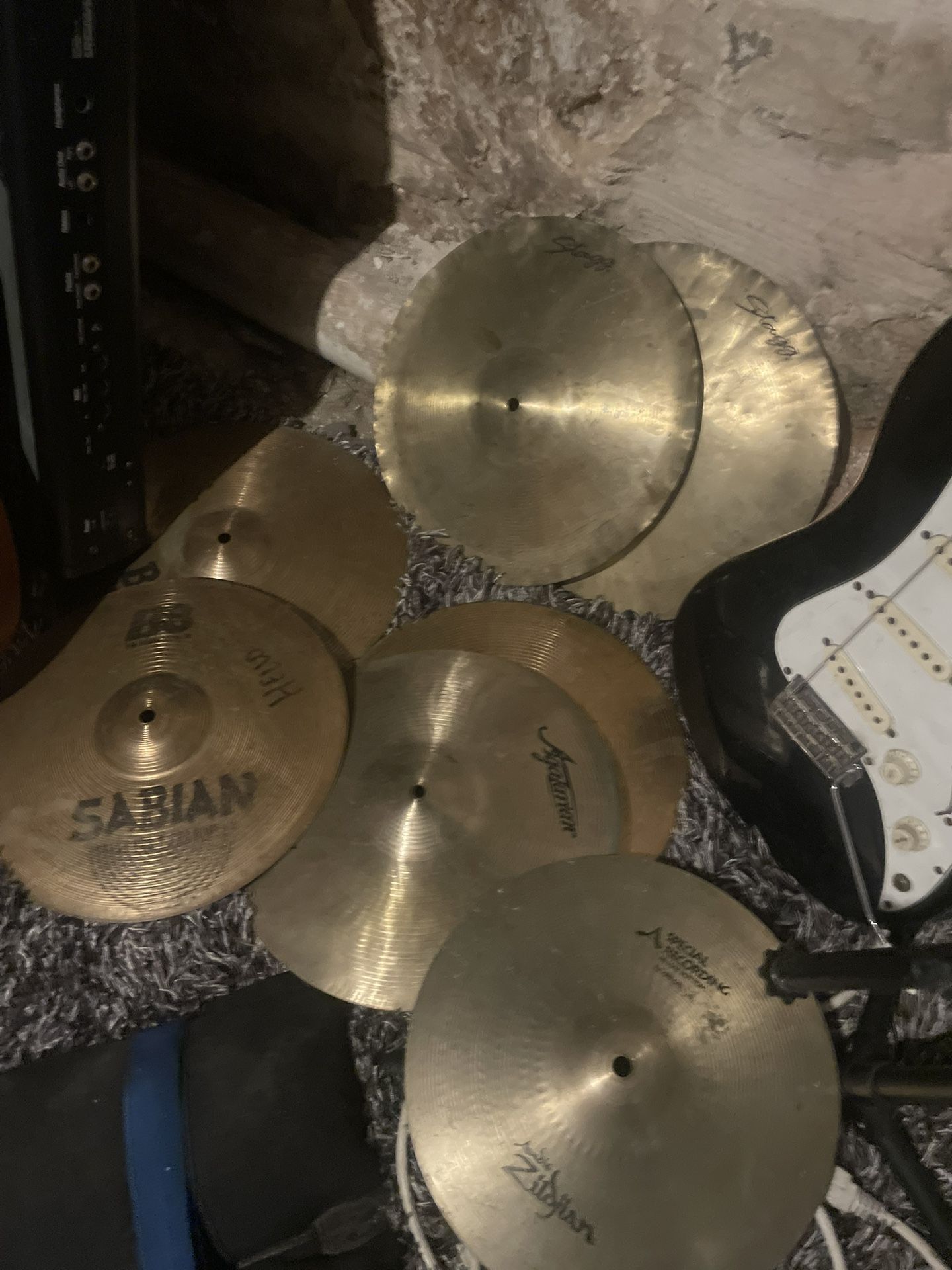 Drums Cymbals Lots Of Hi Hat Crash